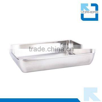 Stainless Steel Rectangular Towel Tray & Serving Tray photo-6