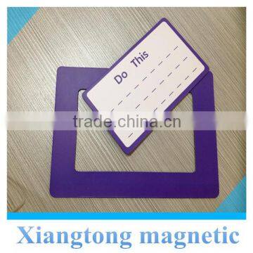 Purple Color Custom-made Paper Magnetic Photo Frames/Paper Magnetic fridge Photo Frame /Photo Frame with Magnets