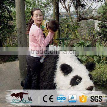 Amusement animal lovely kiddie panda ride