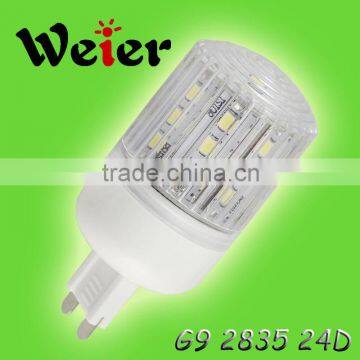 G9 230V AC PC Cover 3.5W 24 SMD Led RA>80