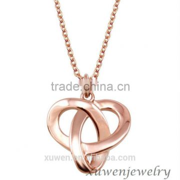 rose plated knot celtic 316l stainless steel necklace chain                        
                                                                                Supplier's Choice