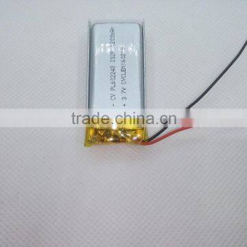 Factory for 602248 600mah 3.7v li-ion GPS MP4 lithium polymer rechargeable battery