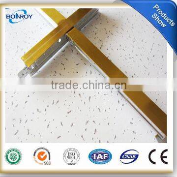 suspended ceiling t grids / Wood grain color tee / wood grain laminate t grid