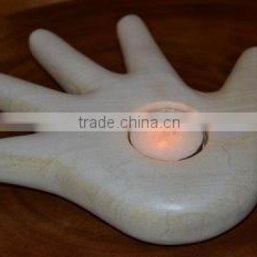 Hand Shaped Tea Light Candle Holders