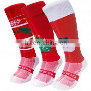 Custom different style red sports socks for women