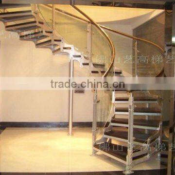 Glass wood stairs 9003-17