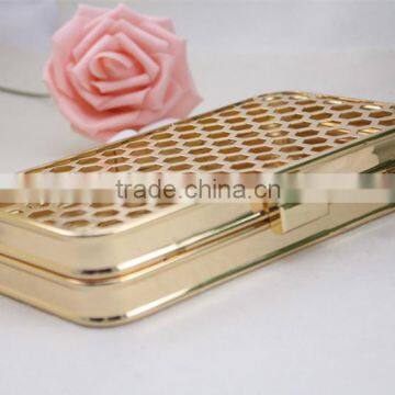 Newest Design Golden Metal Mesh Box Frame Clutch Purse Frame Quality Choice photo-4