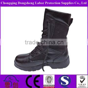 Black soldier boots China boot manufacturer