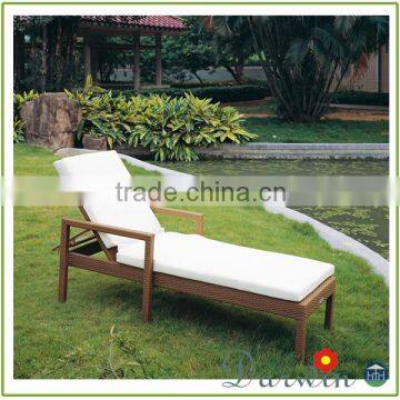 Pool resorts yard used chaise lounge with arms cushion