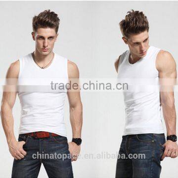 Brand Super Cotton Soft Stretchable Sleeveless t Shirt Blank Fitness 100 Cotton Men Tank Top photo-2
