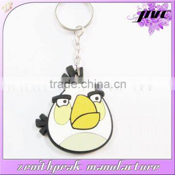 Promotional gifts rubber bird PVC keychain/bird PVC keyring/bird PVC keyholder