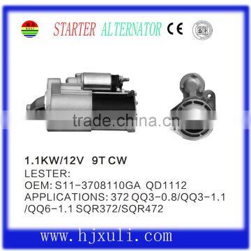 new 12V auto starter motor parts ,lester:6491,S11-3708110GA