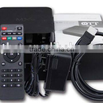 model: MQX android 4.2 kitkat quad core tv box Amlogic S805 Quad core TV BOX MQX android set top box