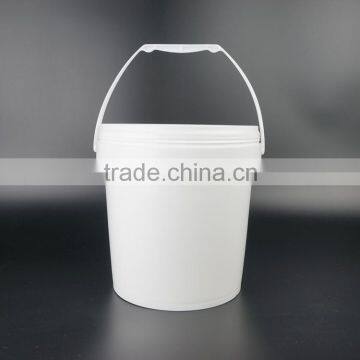1 Gallon Plastic Pails, Small Round Barrel for Paint With Handles, 1 Gallon Chemical Container photo-2