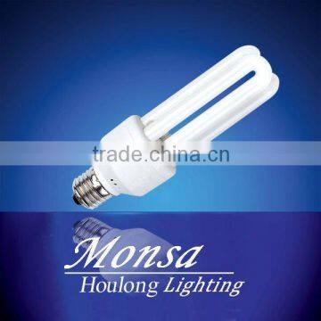 CE approved B22 E27 22W 3U Tri-color Energy Saving Lamp