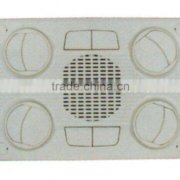 Bus air conditioning outlet with reading light and speaker