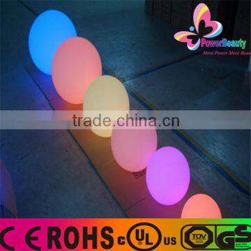 2016 promotional plastic rechargeable waterproof colorful led ball light