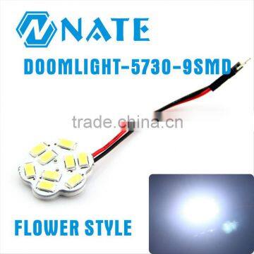 most popular car bulb 5630 9smd led flower light