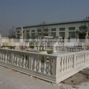 Villa External Wall Decortion Hand Carved Half and Solid Sandstone Bulasters photo-4