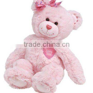 lovely plush pink and blue teddy bear