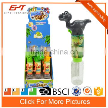 Plastic water gun with toys candy tube for kids