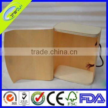 lightweight wood box with customized logo printing