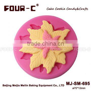 Poinsettia fondant cake design mould,silicone gumpaste art mould,cake model