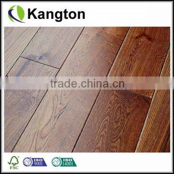 18mm Random Length T&G Lacquered Honey Oak Solid Wood Flooring