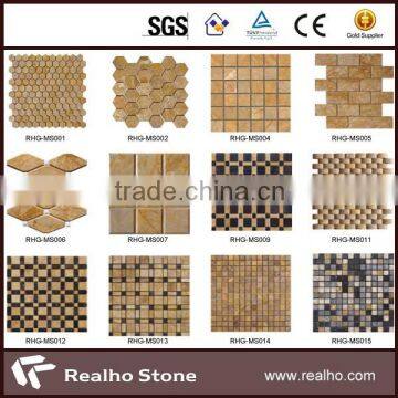 Own Quarry Imperial Gold Marble 3" Lantern Mosaic photo-4