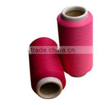 deeprose red polyester covered spandex yarn for socks