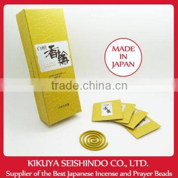 Tennendo Incense Coils, Korin Byakudan, 30 colis, Sandalwood Incense Coils, sandalwood in, incense coil, Japanese incense