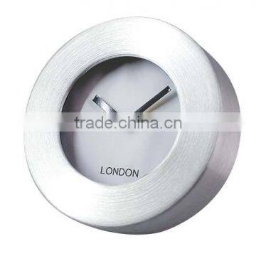 15CM small desk clock Aluminium frame wall clock