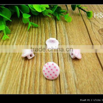 22L resin laser engraved pattern mushroom shape button