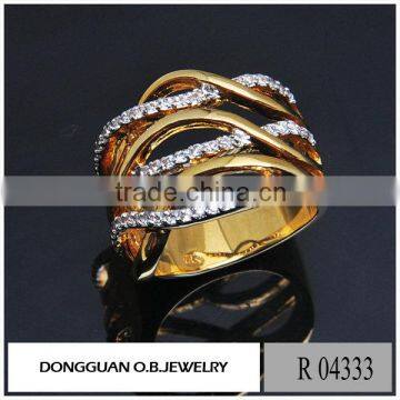 Top quality Wholesale Price Gold Plated AAA Zircon Setting Ally Express Cheap Wholesale Ring