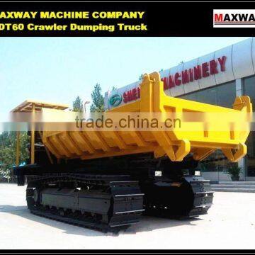 China Cheap 6Ton Crawler Rock Transport Carrier, Rock Dumping Truck , CE / ISO / SGS , Model: CDT60