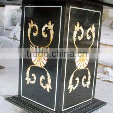 Inlay Marble Pedestal