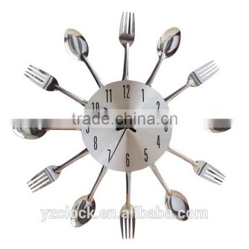 Spoon and fork clock