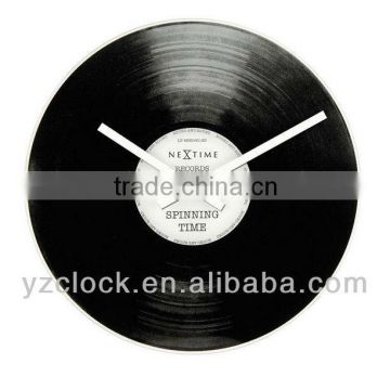 Vinyl record wall clock