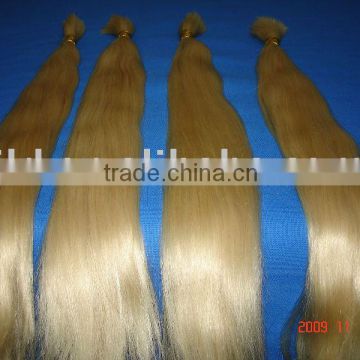 613# blond hair bulk, remy human hair bulk ,hair bulk ,remy hair