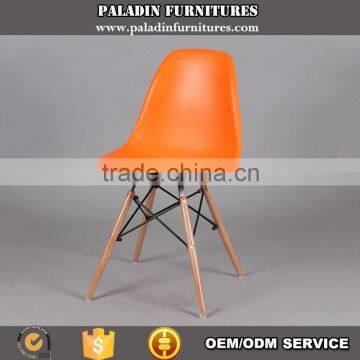 Designer Plastic Dining Side Wood Leg Replica Chair