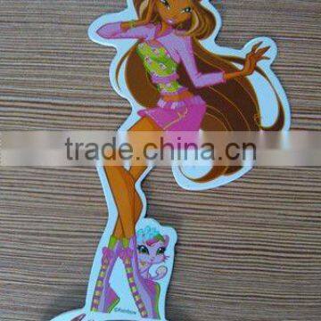 Sexy girl shape fridge magnet sticker