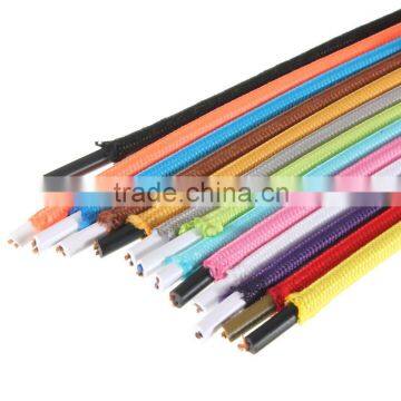 Edison Lamp Colorful Braided Wire 2/3 Core 0.75mm Fabric Wire photo-2
