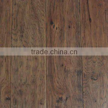 distressed and handscraped Hickory Wood Flooring antique style