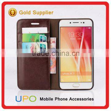 [UPO] for Vivo 2016 Leather Flip Wallet Case Leather Case for Vivo X7 photo-4