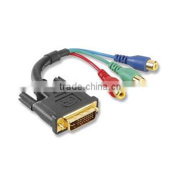 DVI to component video adapter cable DVI-I / DVI-A to phono female cable