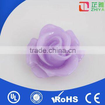 Lead free epoxy flower shaped beads