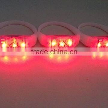 Factory Silicone LED Bracelets , Led Light Bracelets Led Flashing Bracelet , Led Light Wristbands Sound Activated Led Bracelet photo-4