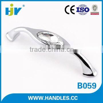 High quality hardware products fancy crystal bridge handles