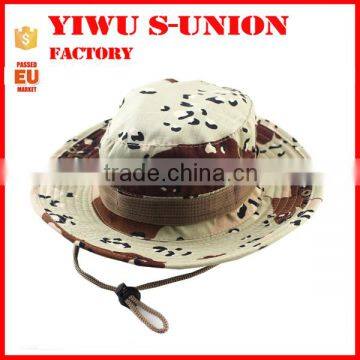 Wholesale men woodland custom printed camo military fishing bucket hat