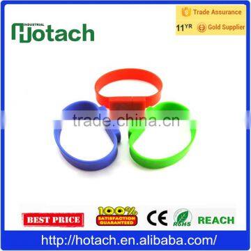 Promotional Gift Silicone Bracelet 1GB - 32GB USB Flash Drive Custom Logo